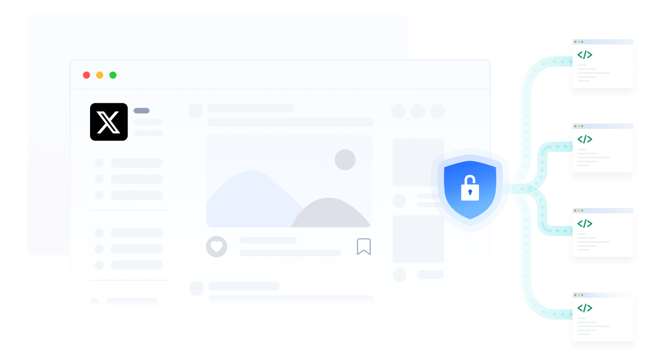 Massively scraping real-time Twitter data without being
                        blocked